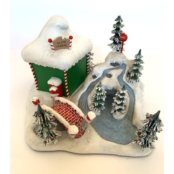 Coca-Cola Other - Hawthorne Village Coca-Cola Ice Cold Fun Vintage 2002 Scene w/COA & Light 78634